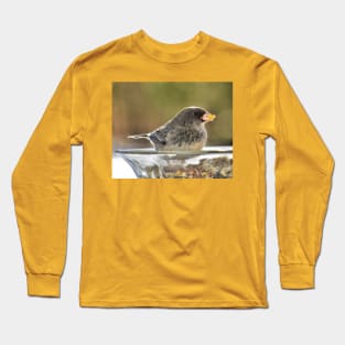 Seeds to Savour No.2 - Dark-Eyed Junco Long Sleeve T-Shirt